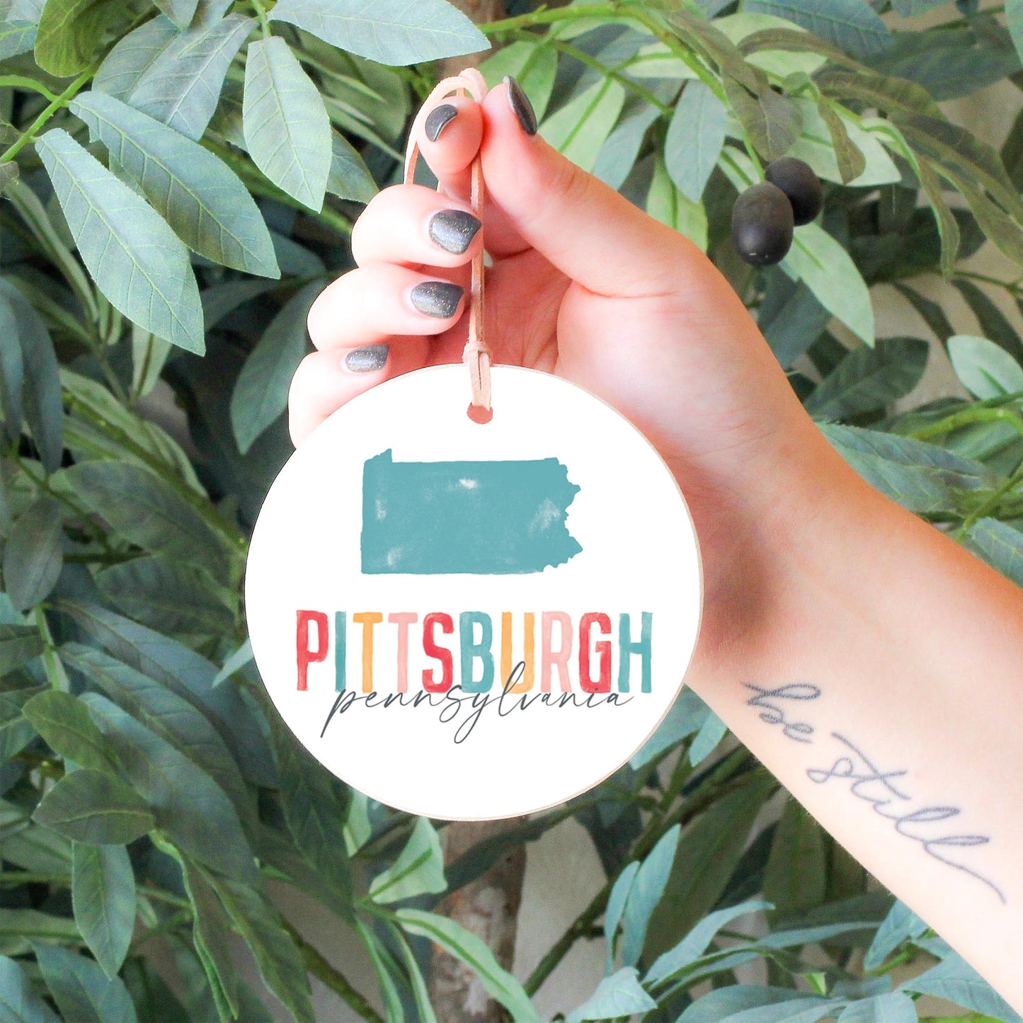 Watercolor City Pittsburgh Pennsylvania