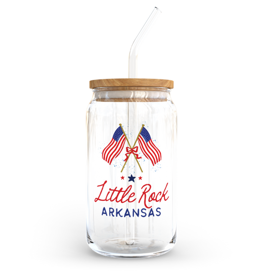 Love+Local 16oz. Glass Tumbler | American Summer Flag