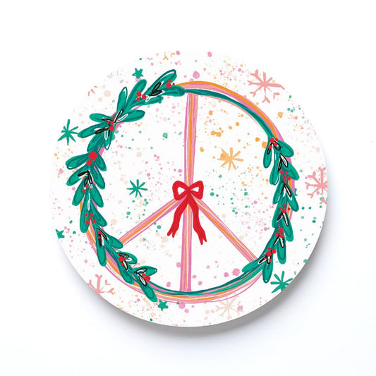 Confetti Nutcrackers Peace Wreath
