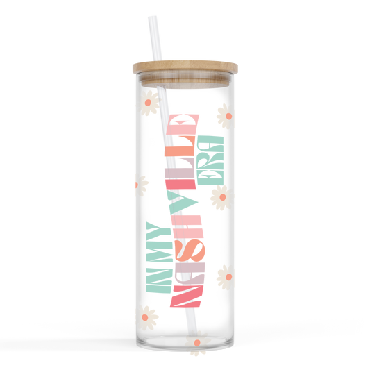 24oz. Glass Cup - Retro Wave Era Local