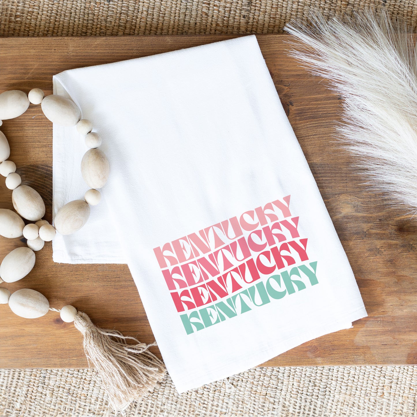 Tea Towel Retro Wave Kentucky