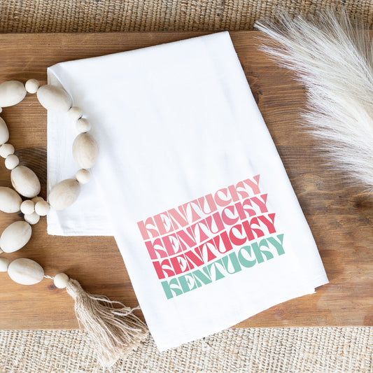 Tea Towel Retro Wave Kentucky