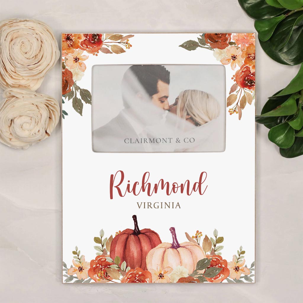 Love+Local 4x6 Picture Frame | Fall & Harvest Pumpkins