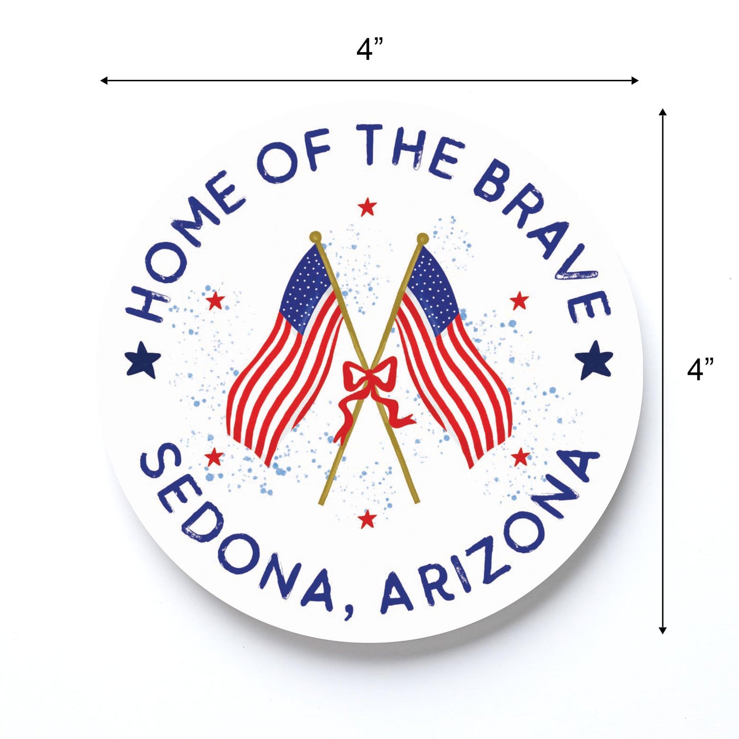 Love+Local Round Coaster | American Summer Home Of The Brave
