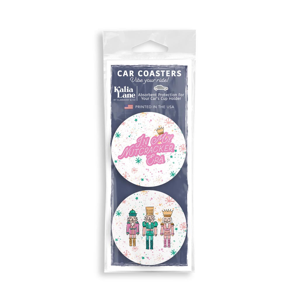 Confetti Nutcracker Car Coaster 2 Pack | In My Nutcracker Era