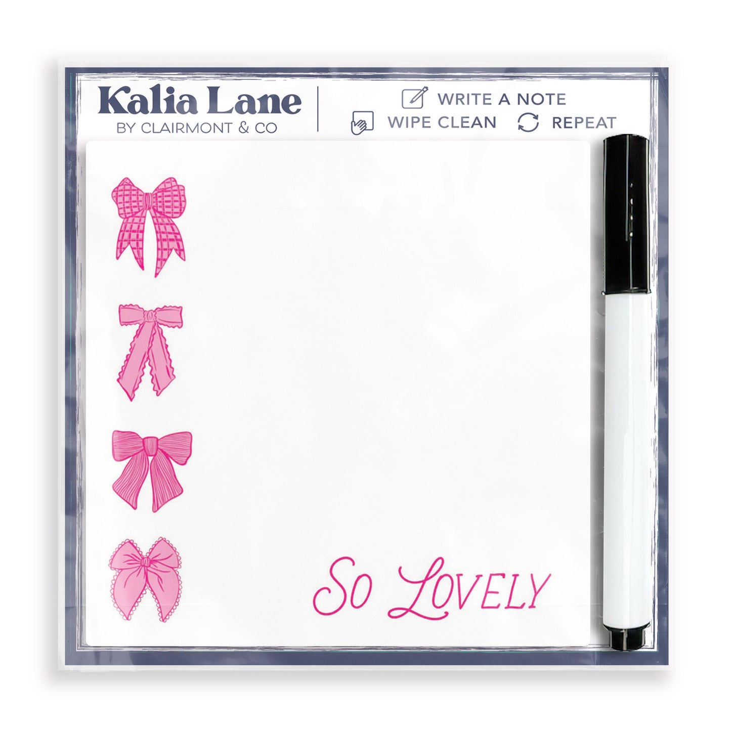 Preppy Bows Clear Reminder Pre-Pack | 6 Style