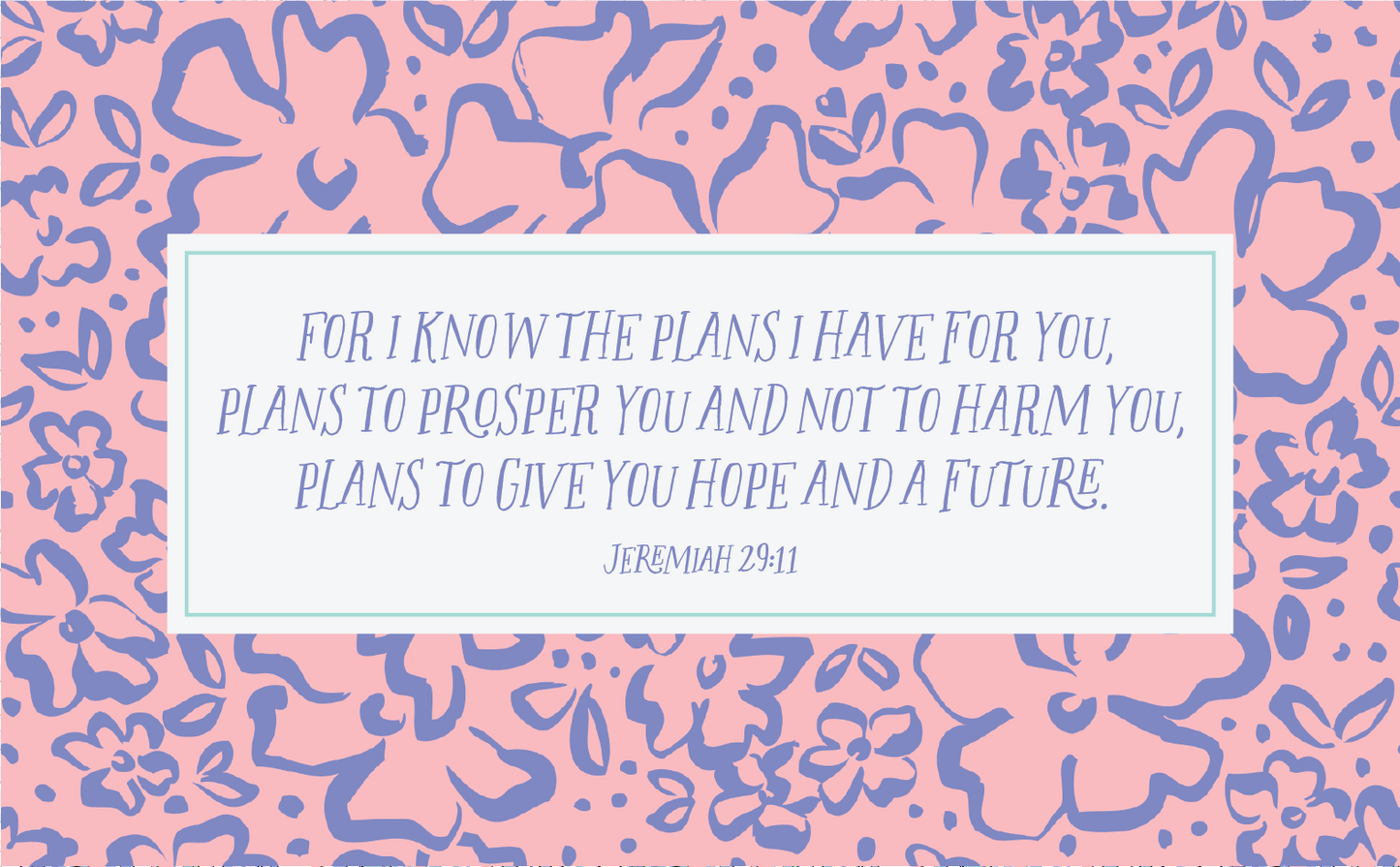 Fearless Faith Desk Sign - For I know the plans I have for you