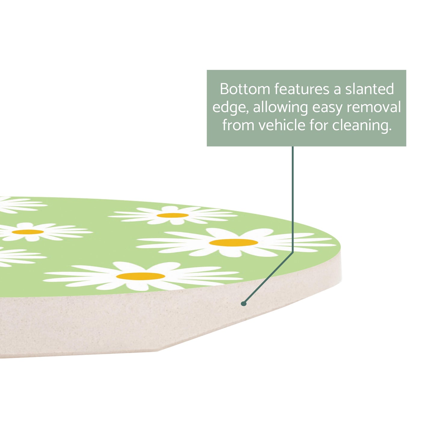 Light Green Daisy Pattern
