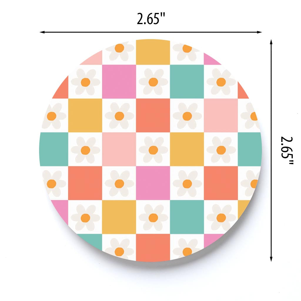Floral Checker Pattern