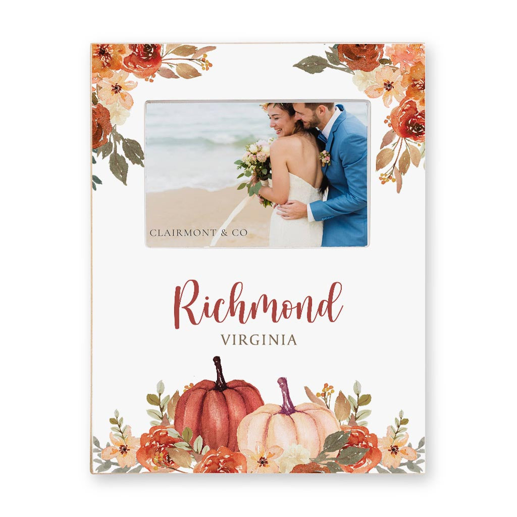 Love+Local 4x6 Picture Frame | Fall & Harvest Pumpkins