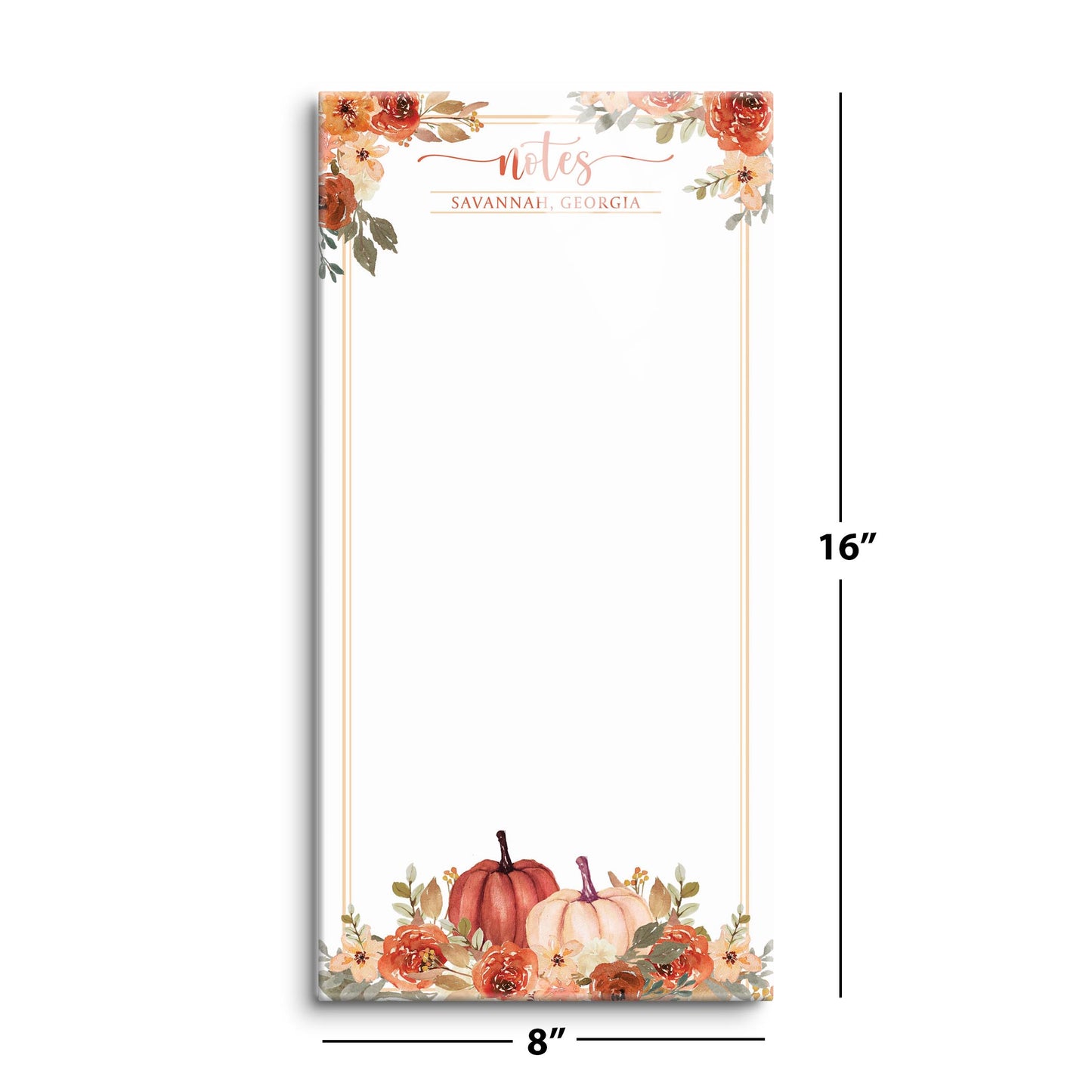 Love+Local 8x16 Dry Erase | Fall & Harvest Pumpkins