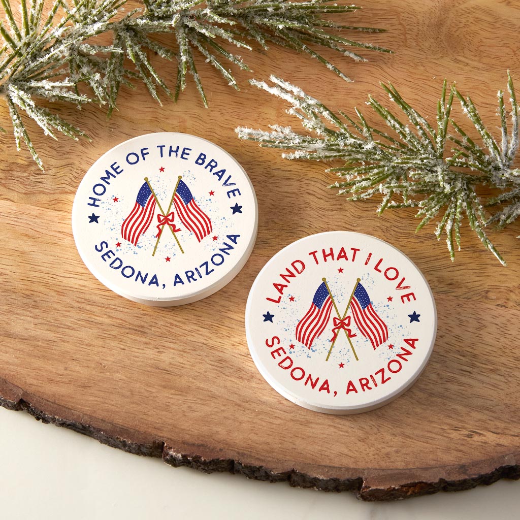 Love+Local Car Coaster Pack | American Summer Home & Land