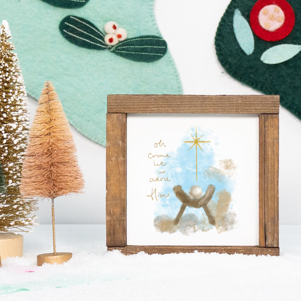 Let Us Adore Him Manger Pre-Pack