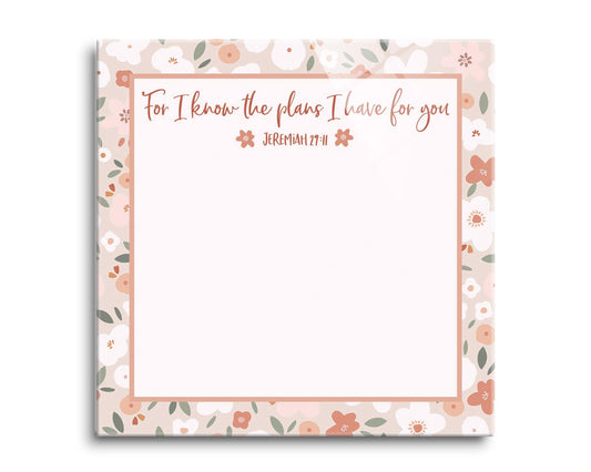 For I Know The Plans Floral Border