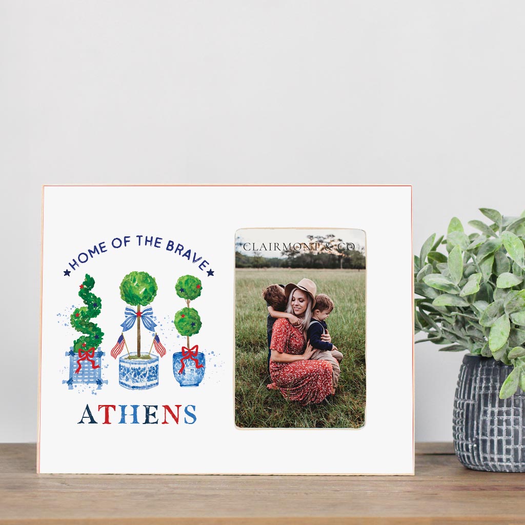 Love+Local 4x6 Picture Frame | American Summer Chinoiserie Topiary