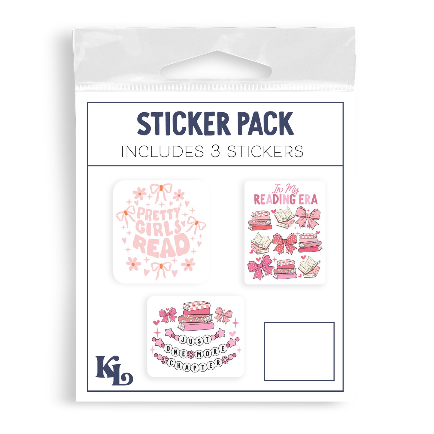Vinyl Sticker 3-Pack Book Lovers