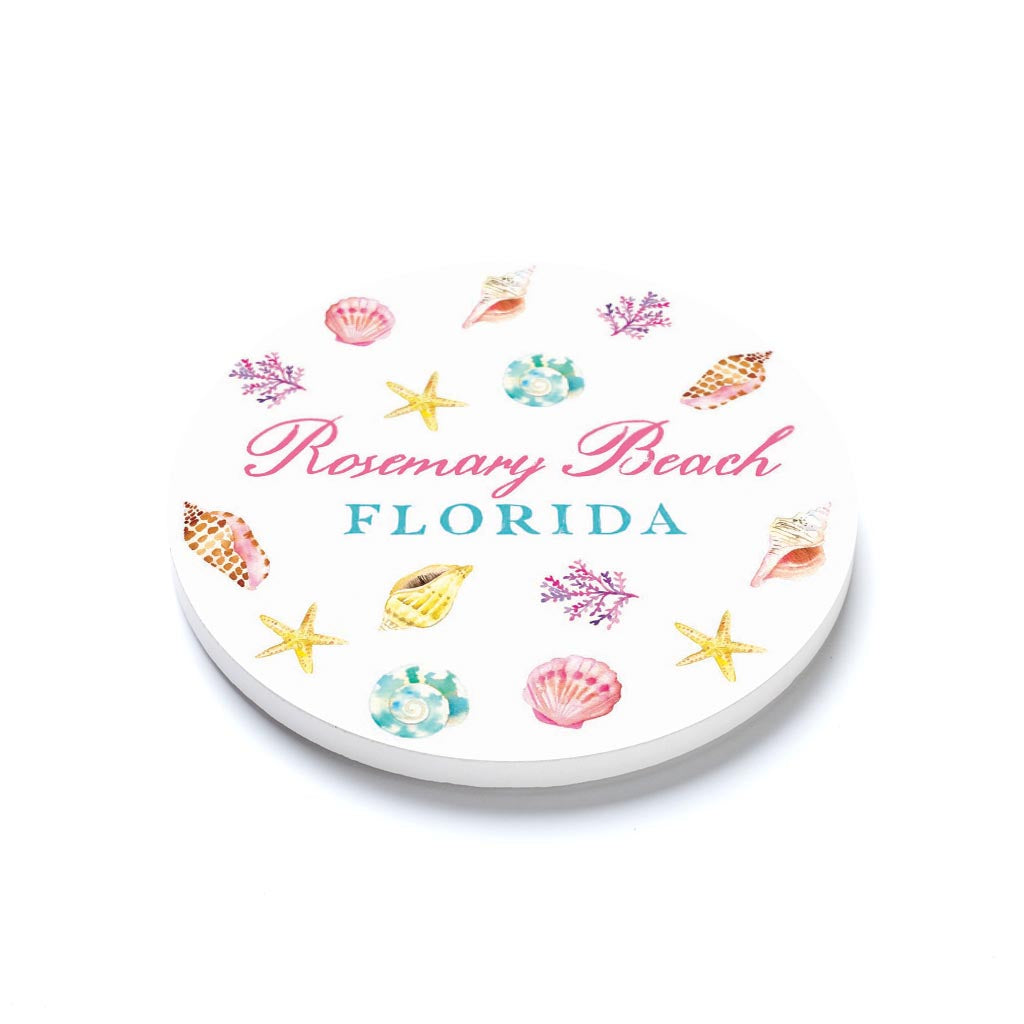 Love+Local Round Coaster | Shells & Shoreline