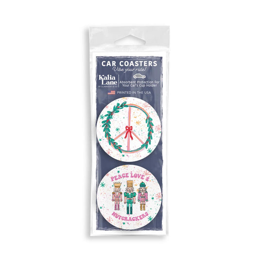 Confetti Nutcracker Car Coaster 2 Pack | Peace Love Nutcrackers