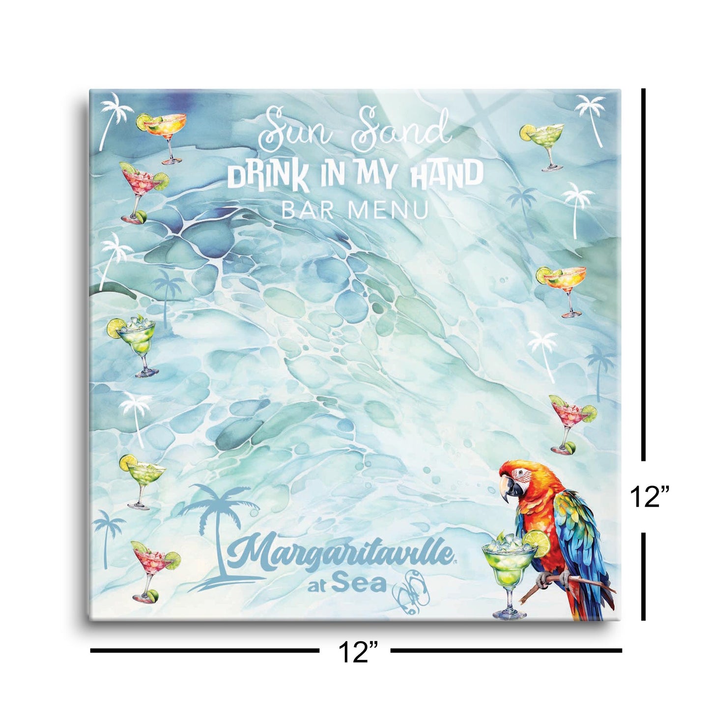 Margaritaville Sun Sand Drink Watercolor