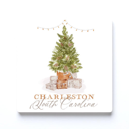 Love+Local Square Coaster | Cottage Tree