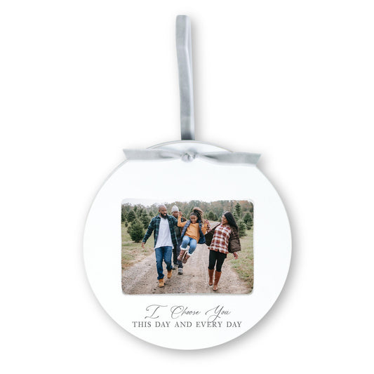 6" Round Ornament Frame-I Choose You -0