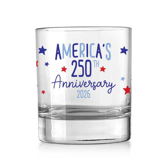 11oz Bourbon Glass-4th of July 250th Anniversary -0