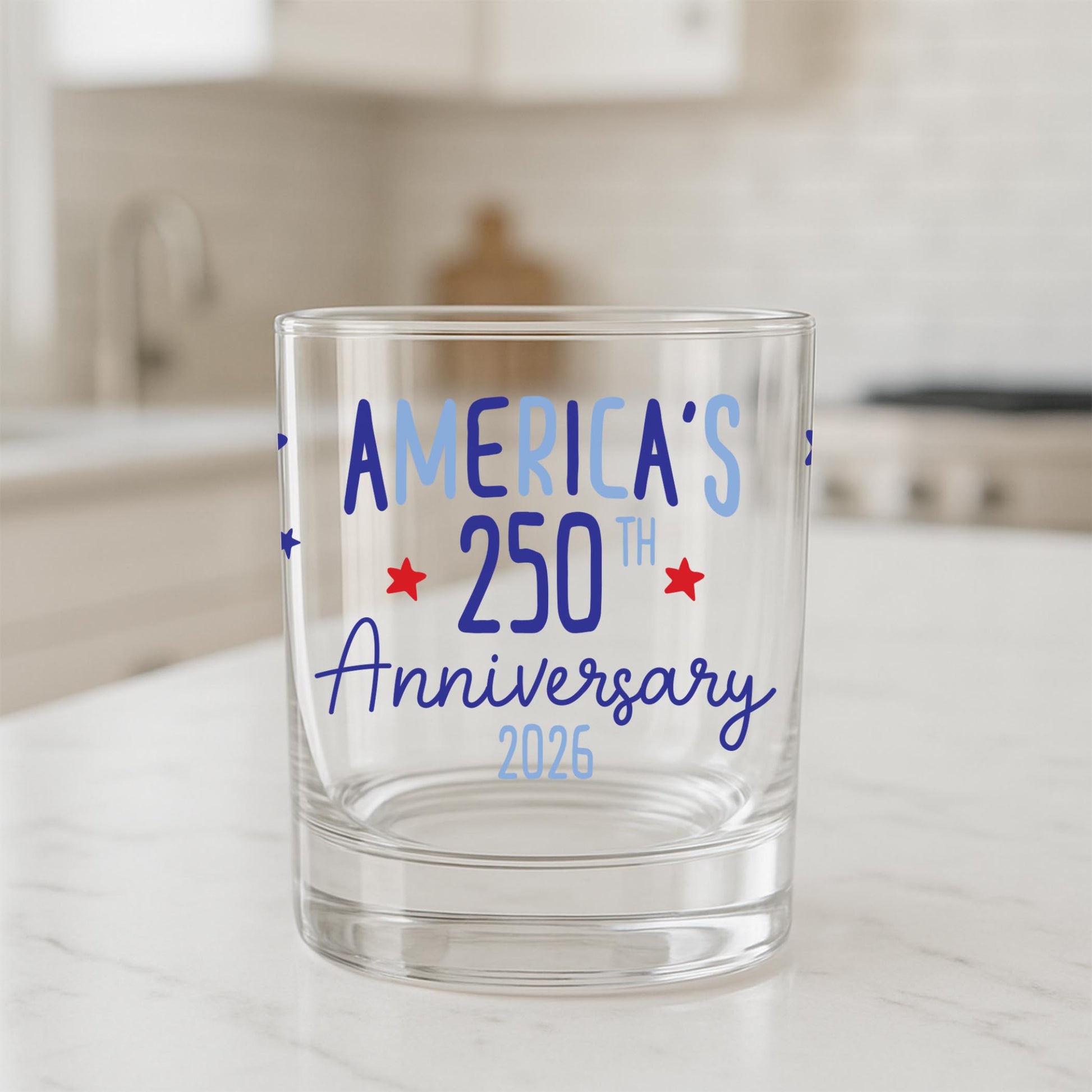 11oz Bourbon Glass-4th of July 250th Anniversary -1