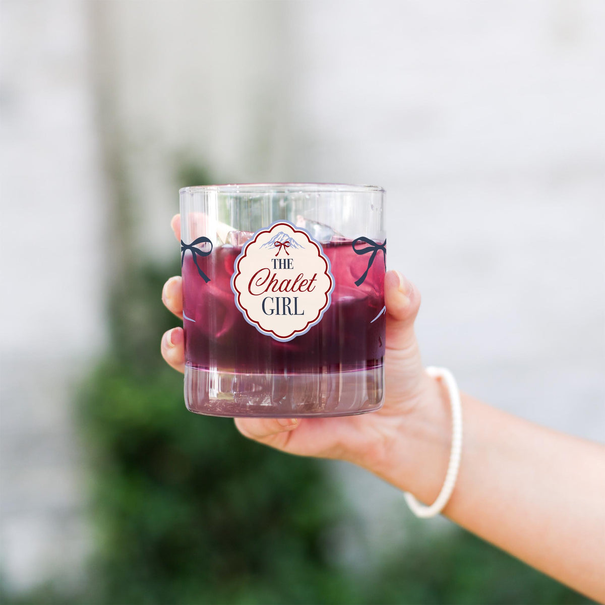 11oz Bourbon Glass-Chalet Girl -3