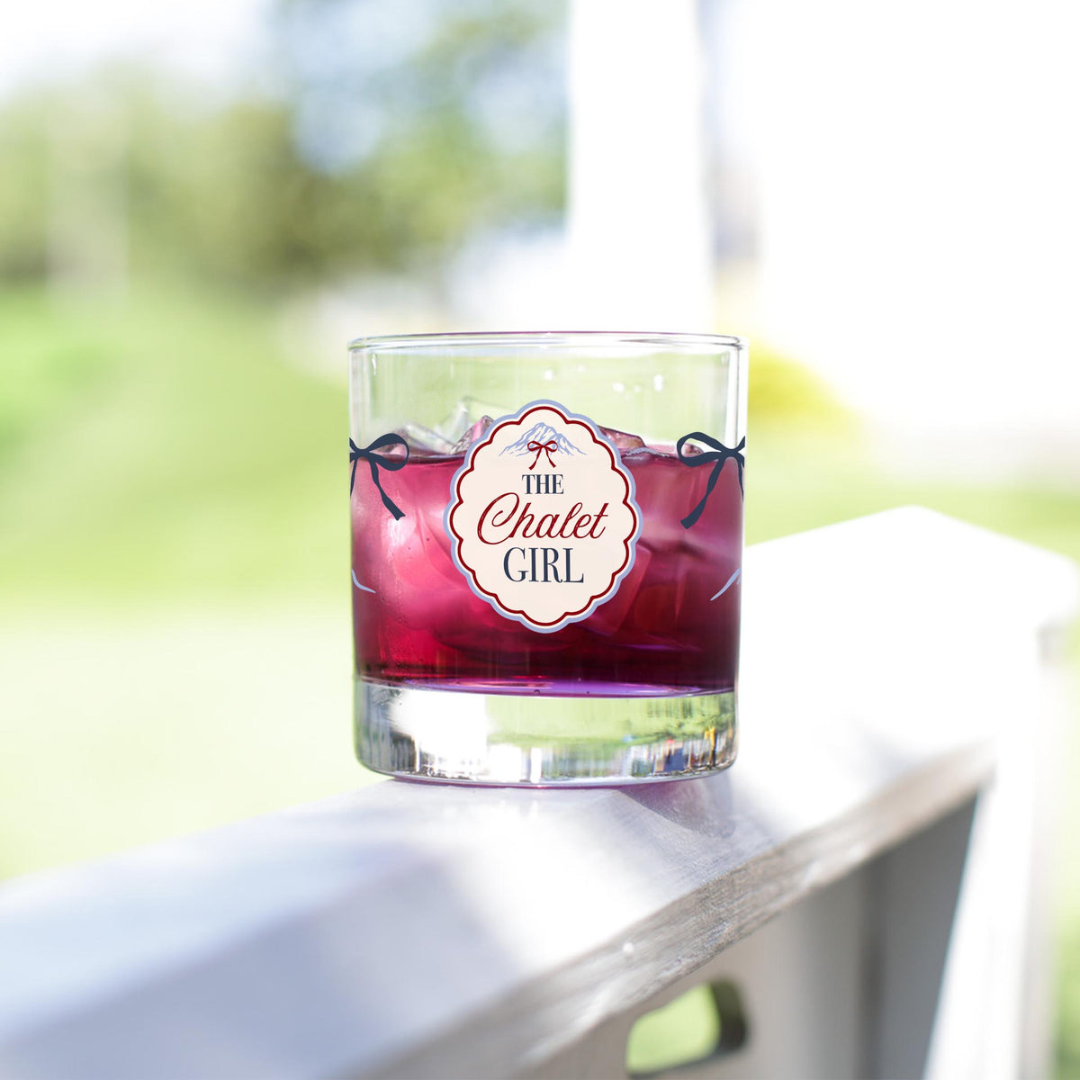11oz Bourbon Glass-Chalet Girl -4