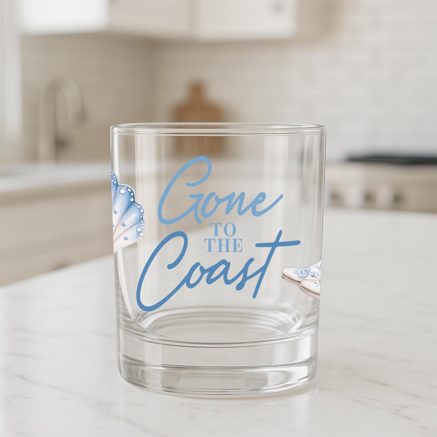 11oz Bourbon Glass-Coastal Cowgirl -1