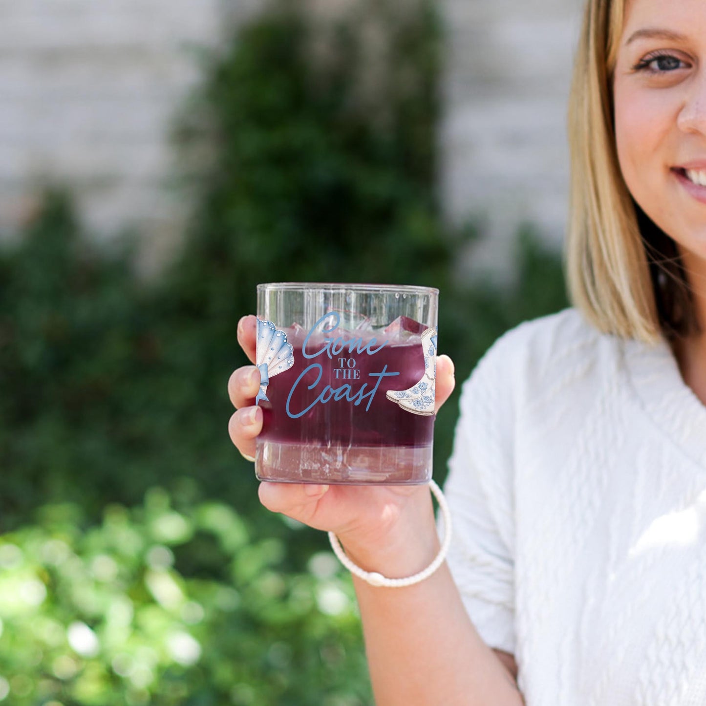 11oz Bourbon Glass-Coastal Cowgirl -2