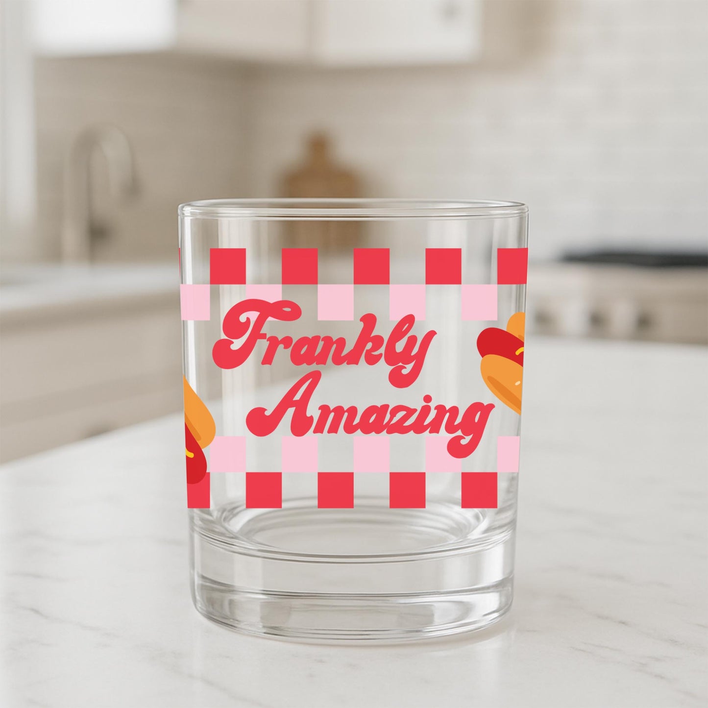 11oz Bourbon Glass-Hot Dogs Frankly Amazing -1
