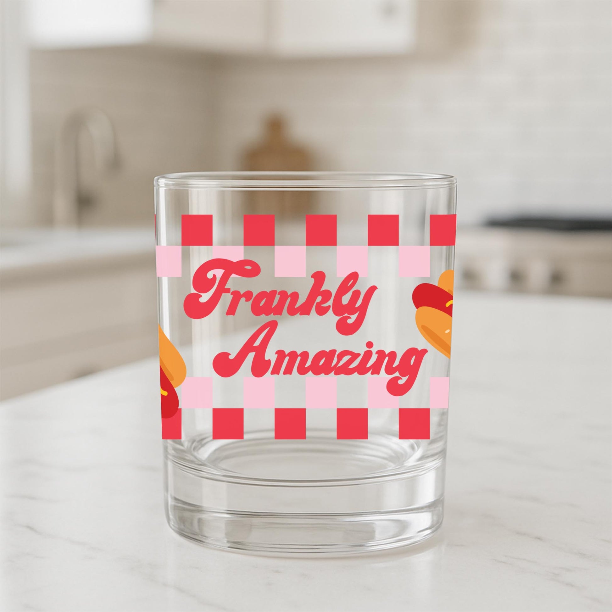 11oz Bourbon Glass-Hot Dogs Frankly Amazing -1