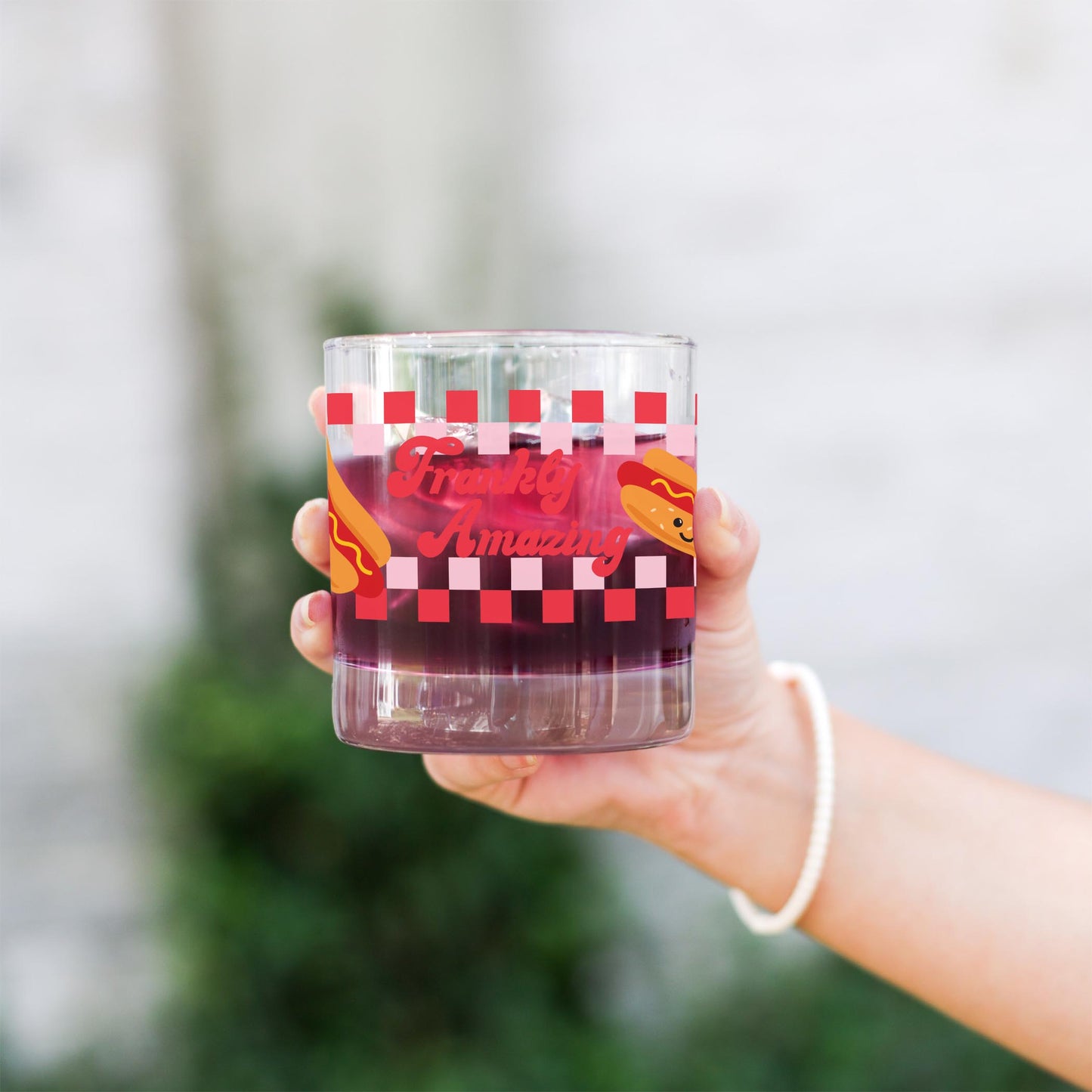 11oz Bourbon Glass-Hot Dogs Frankly Amazing -3