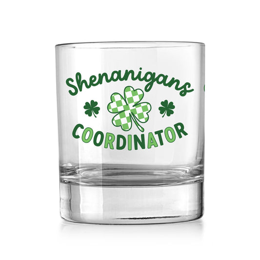 11oz Bourbon Glass-St. Patrick's Day Shenanigans Coordinator -0