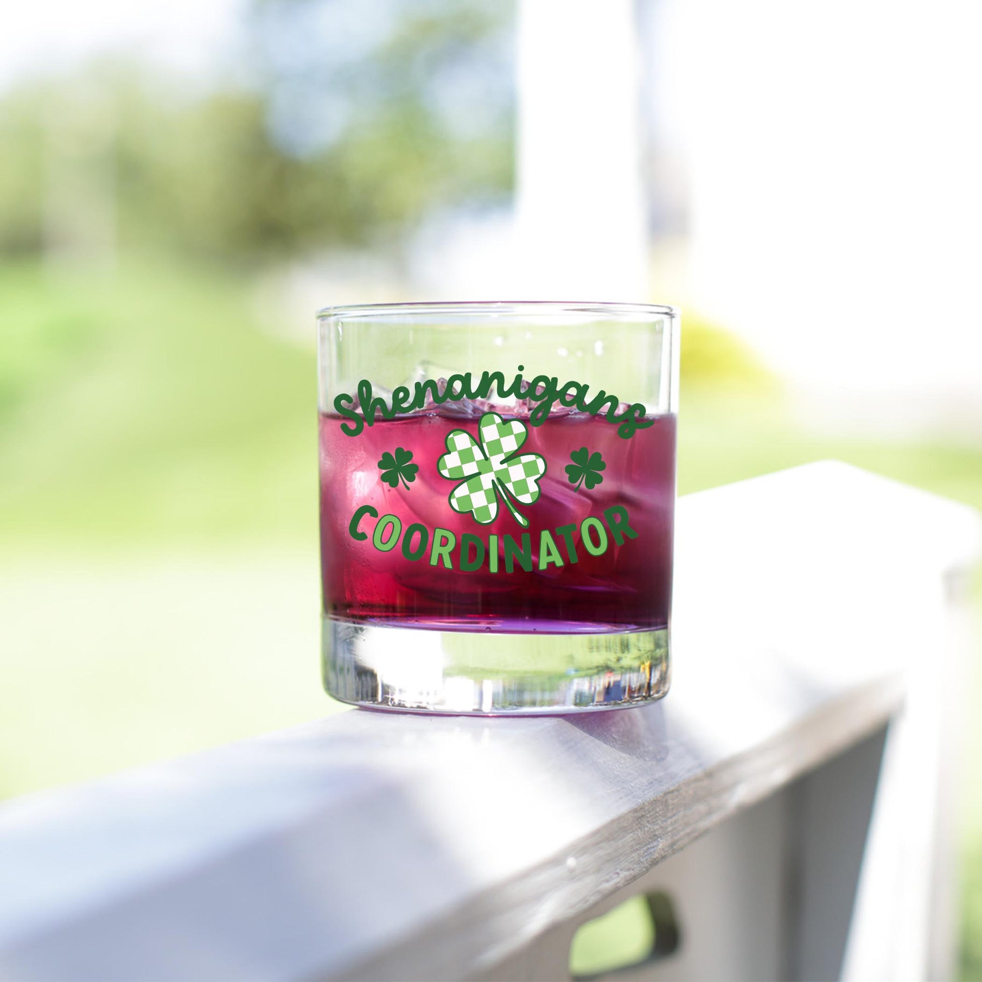 11oz Bourbon Glass-St. Patrick's Day Shenanigans Coordinator -4