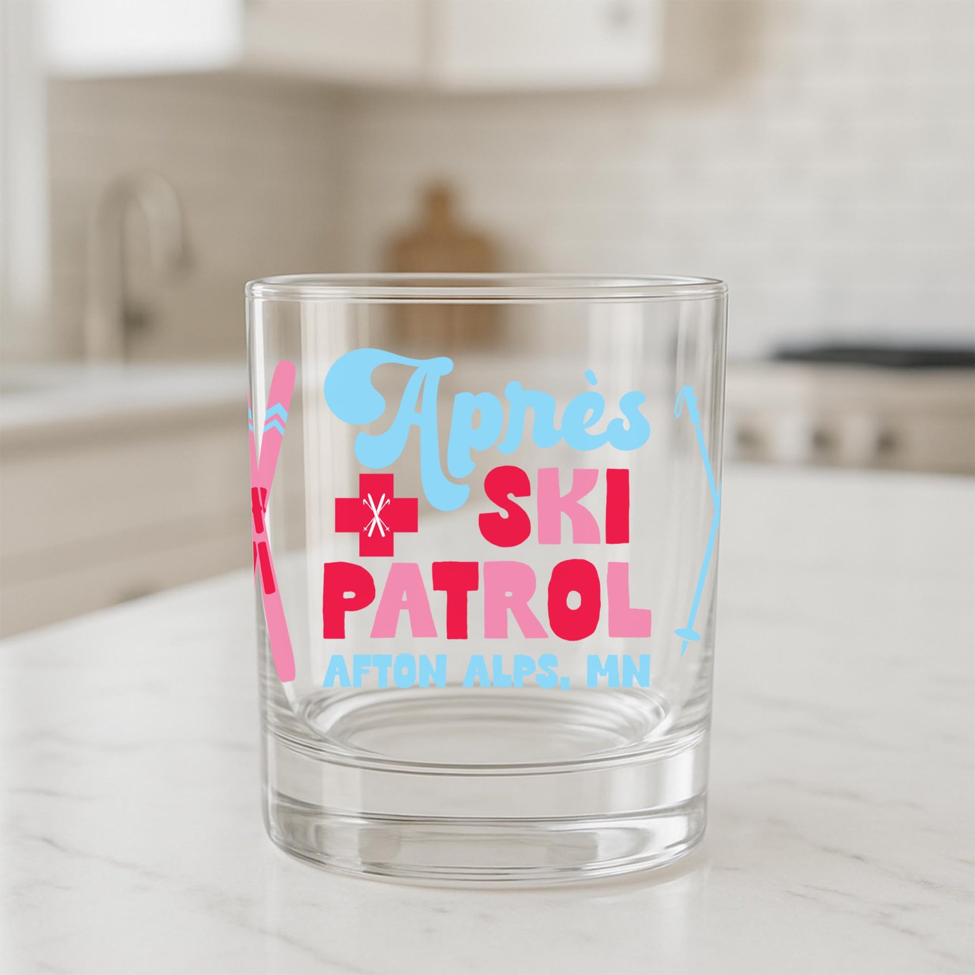 11oz Bourbon Glass-Love+Local Après Ski -1
