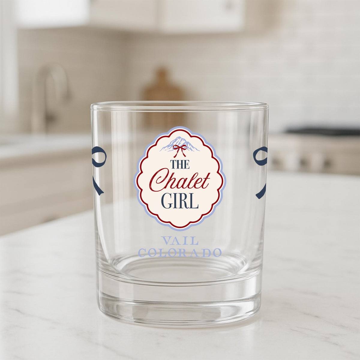 11oz Bourbon Glass-Chalet Girl | Custom -1