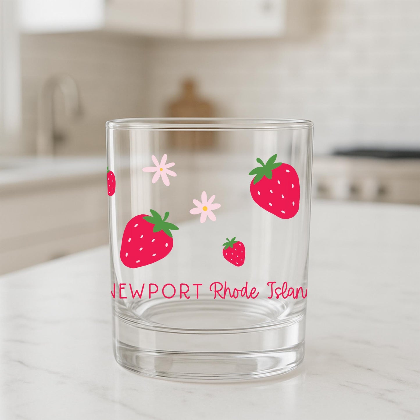 11oz Bourbon Glass-Love+Local Strawberry Parlor -1