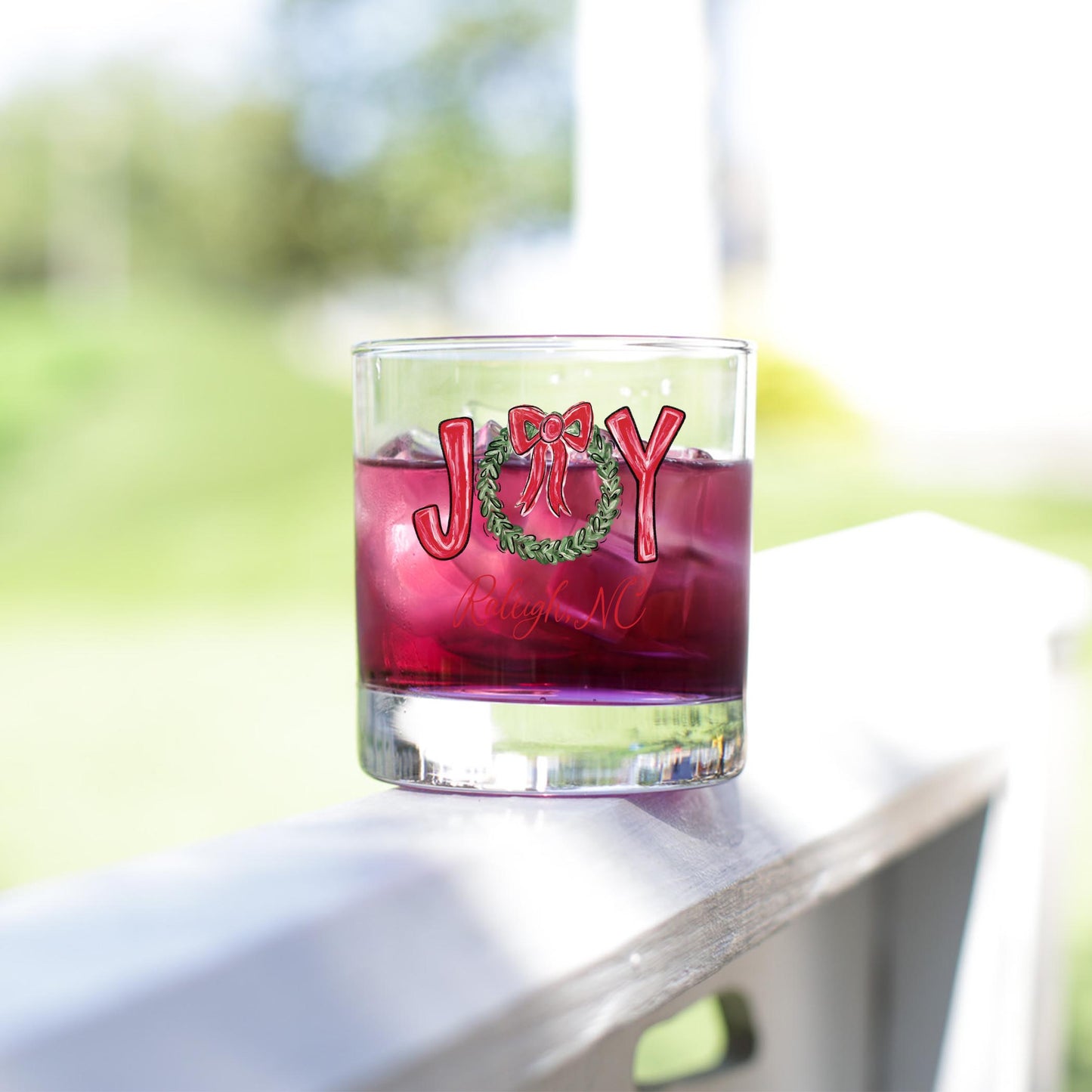 11oz Bourbon Glass-Love+Local Make It Merry -3