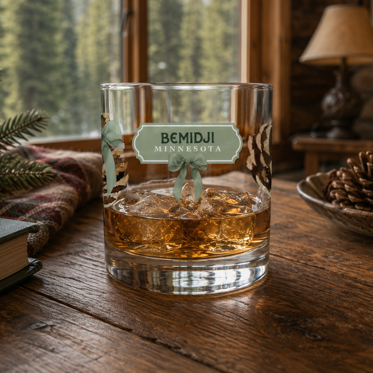 11oz Bourbon Glass-Woodland | Custom | Personalize