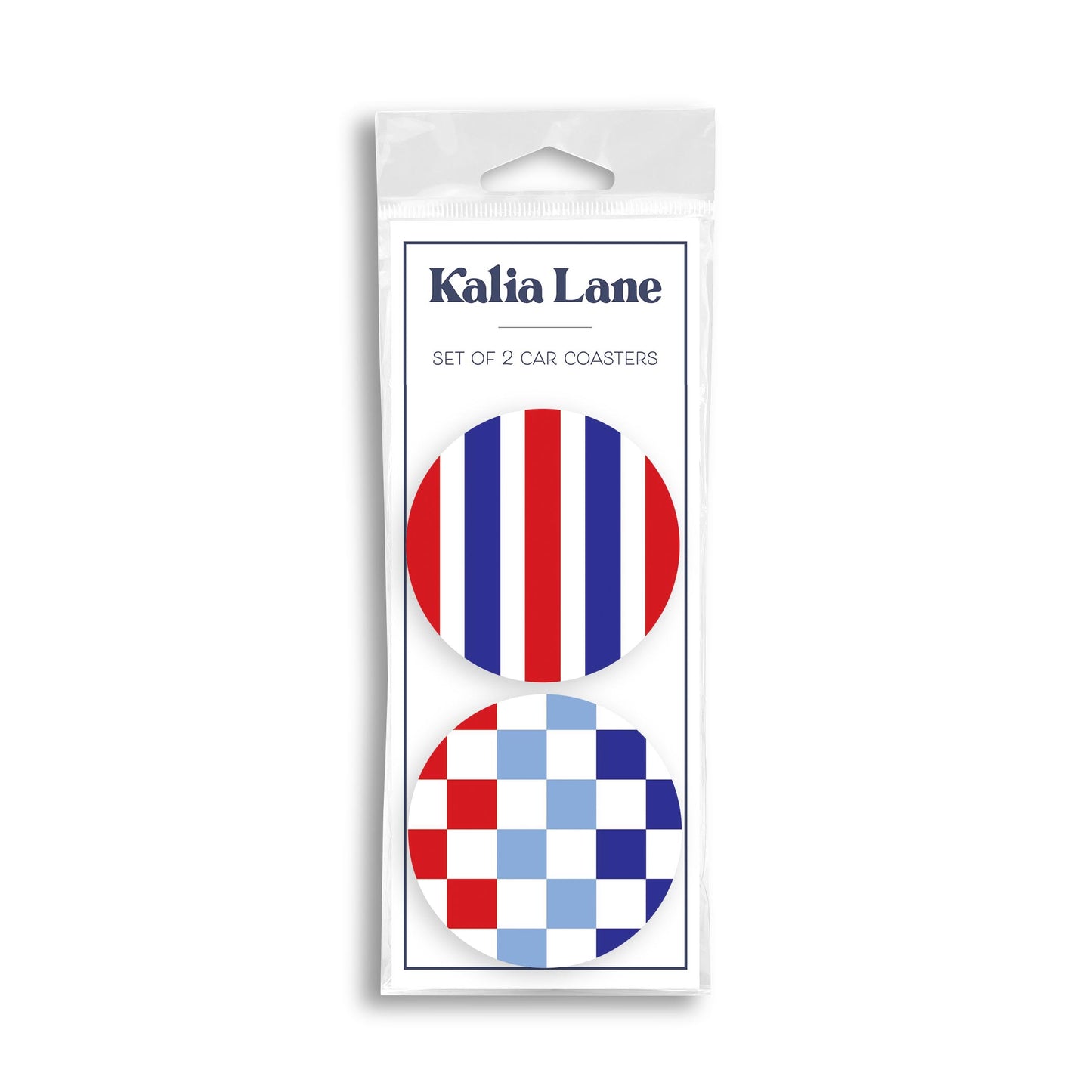 Car Coaster 2-Pack Kalia Lane-4th of July 250th Anniversary -0