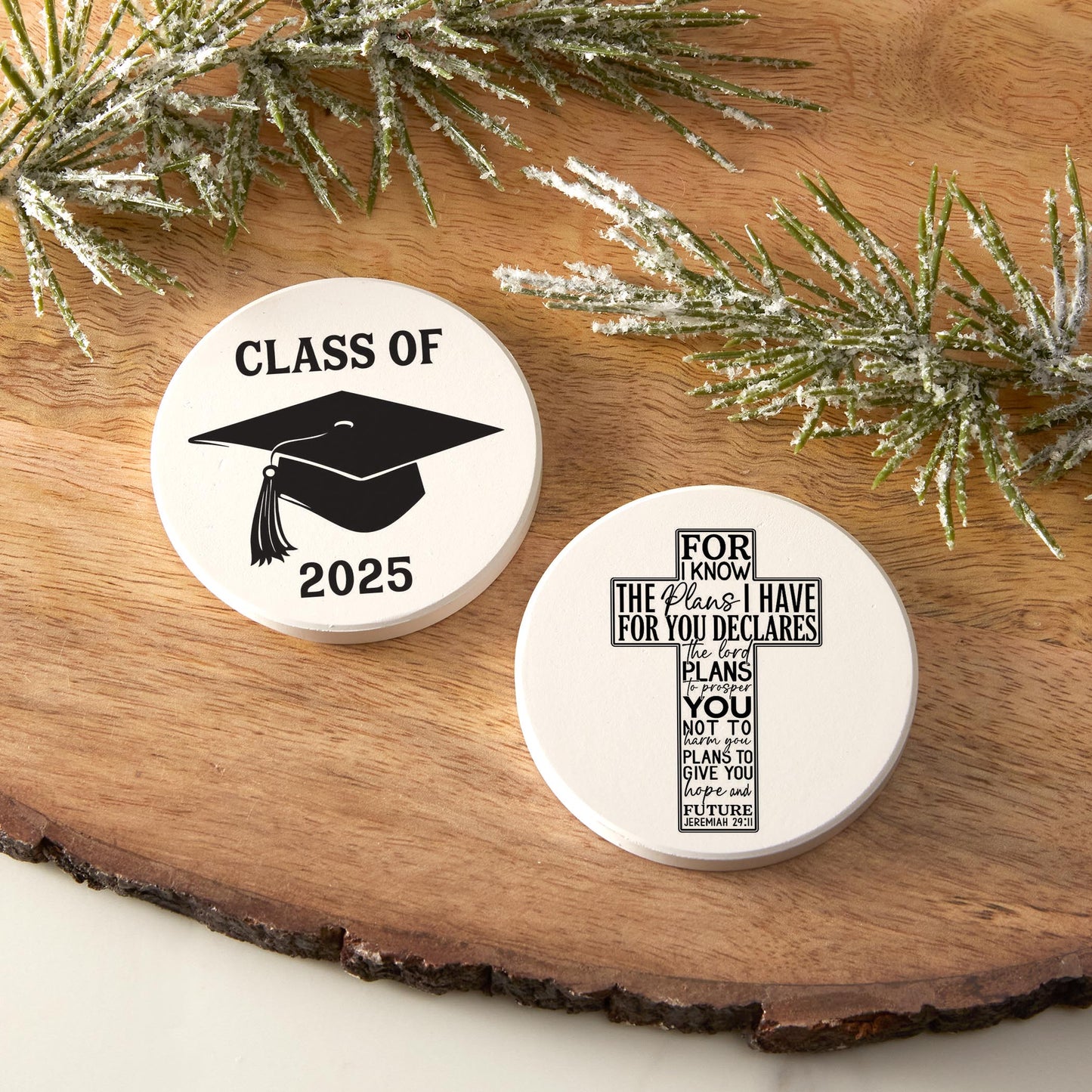 Car Coaster 2-Pack Kalia Lane-Class Of 2025 & For I Know The Plans -6
