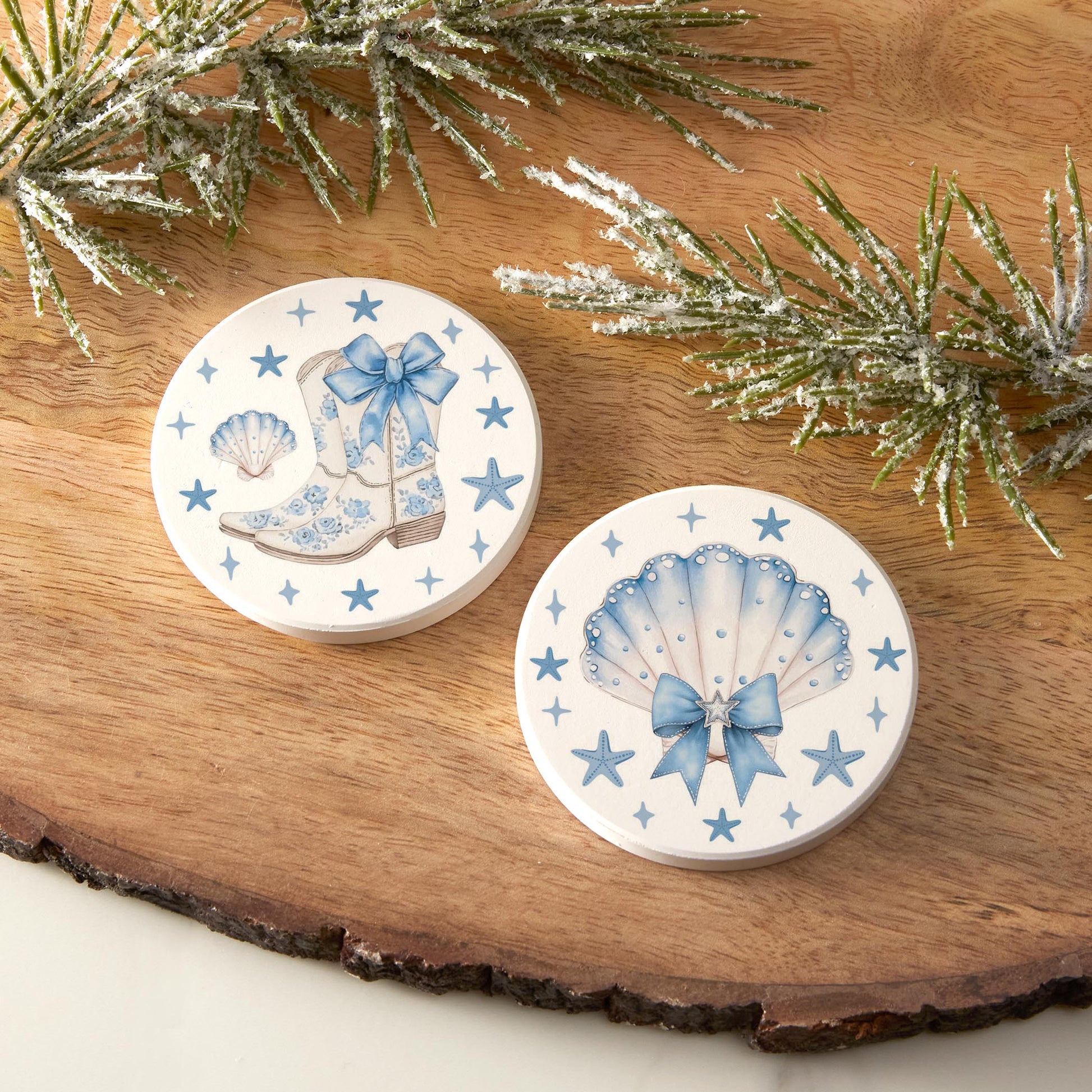 Car Coaster 2-Pack Kalia Lane-Coastal Cowgirl -6