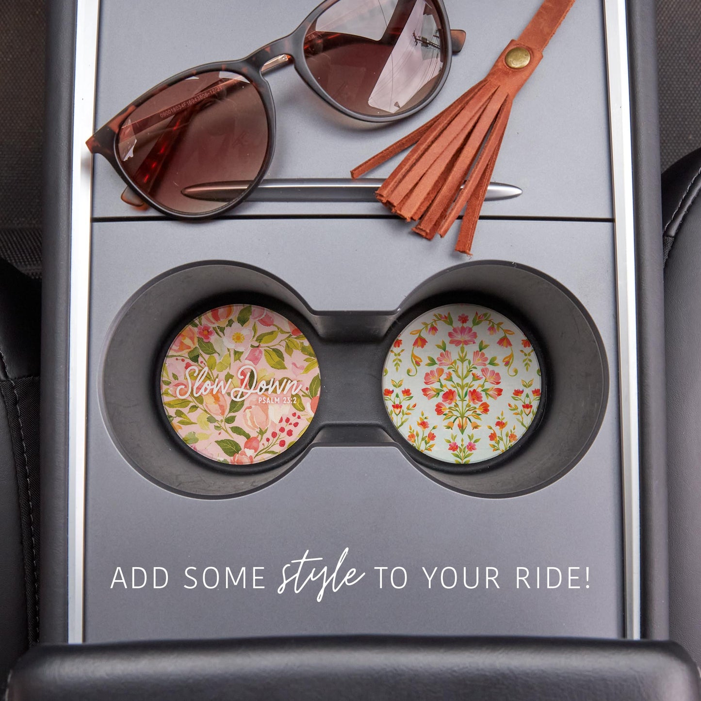 Car Coaster 2-Pack Kalia Lane-Faithful Promises -1