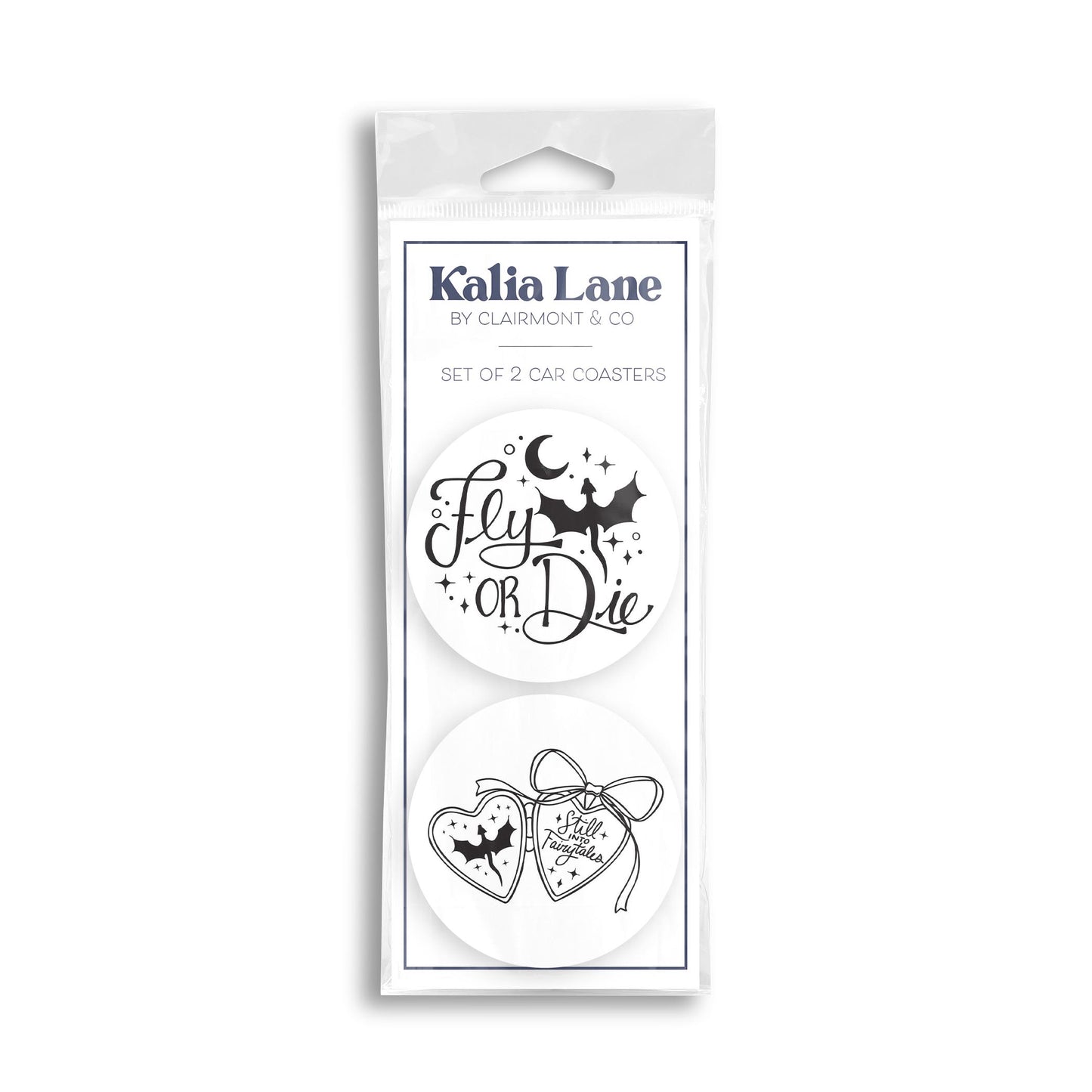 Car Coaster 2-Pack Kalia Lane-Fly Or Die & Still Into Fairy Tales -0