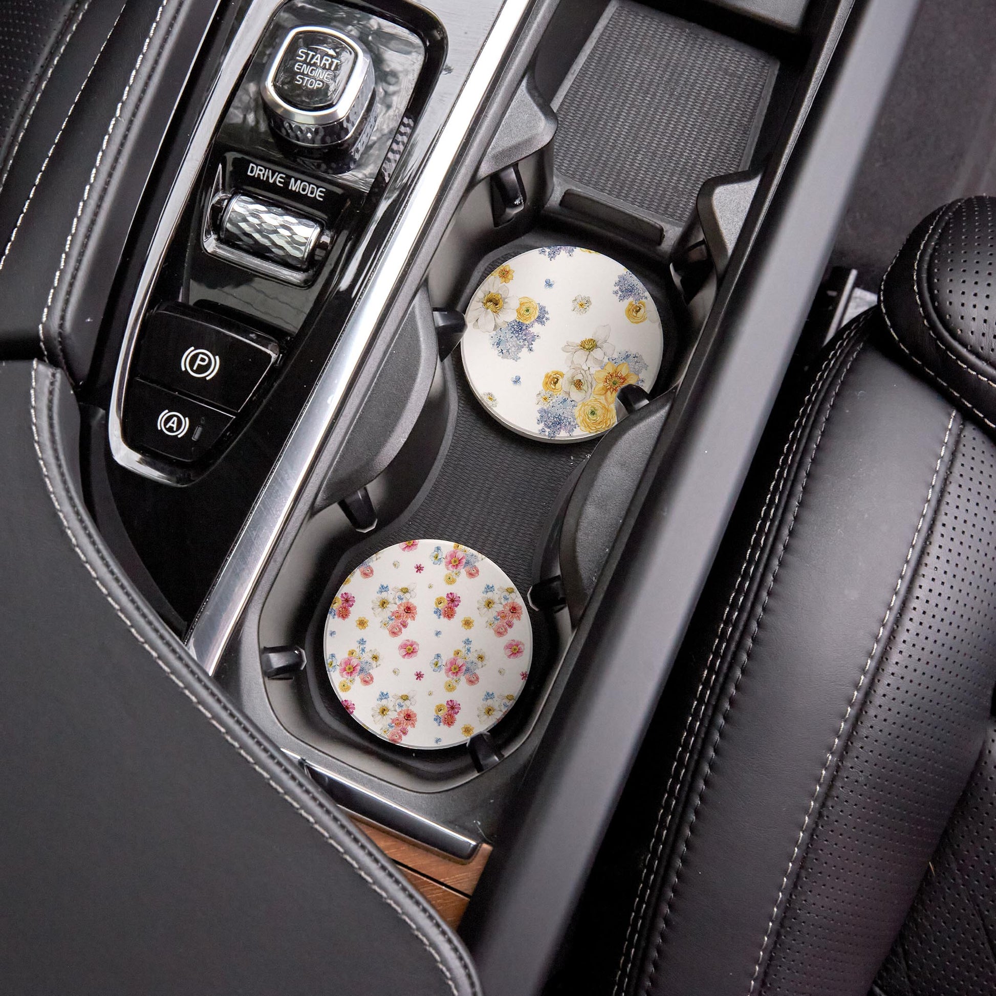 Car Coaster 2-Pack Kalia Lane-Fantasy Garden Florals 3 & 4 -7