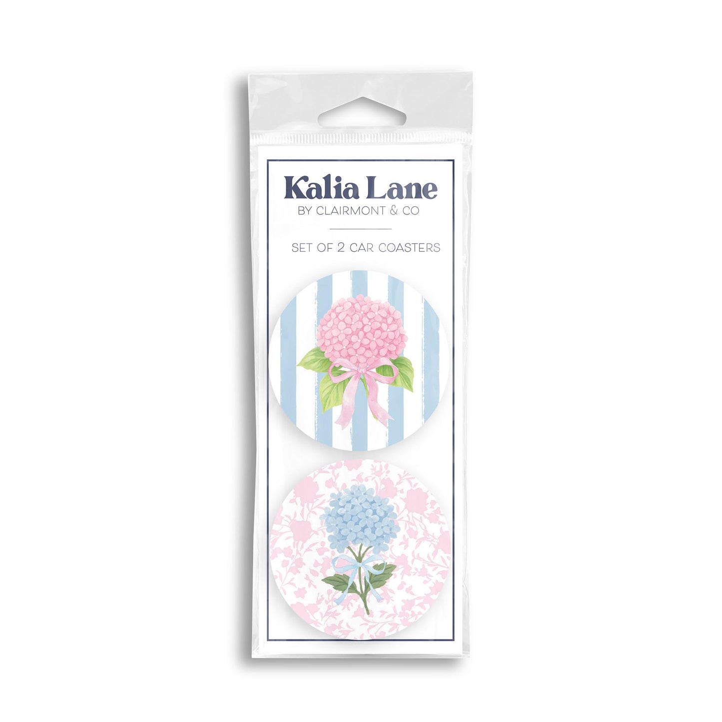 Car Coaster 2-Pack Kalia Lane-Hydrangea Cottage -0