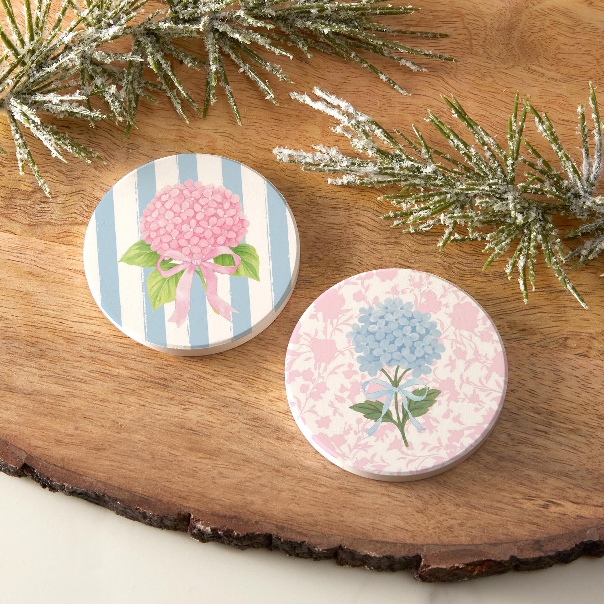 Car Coaster 2-Pack Kalia Lane-Hydrangea Cottage -6