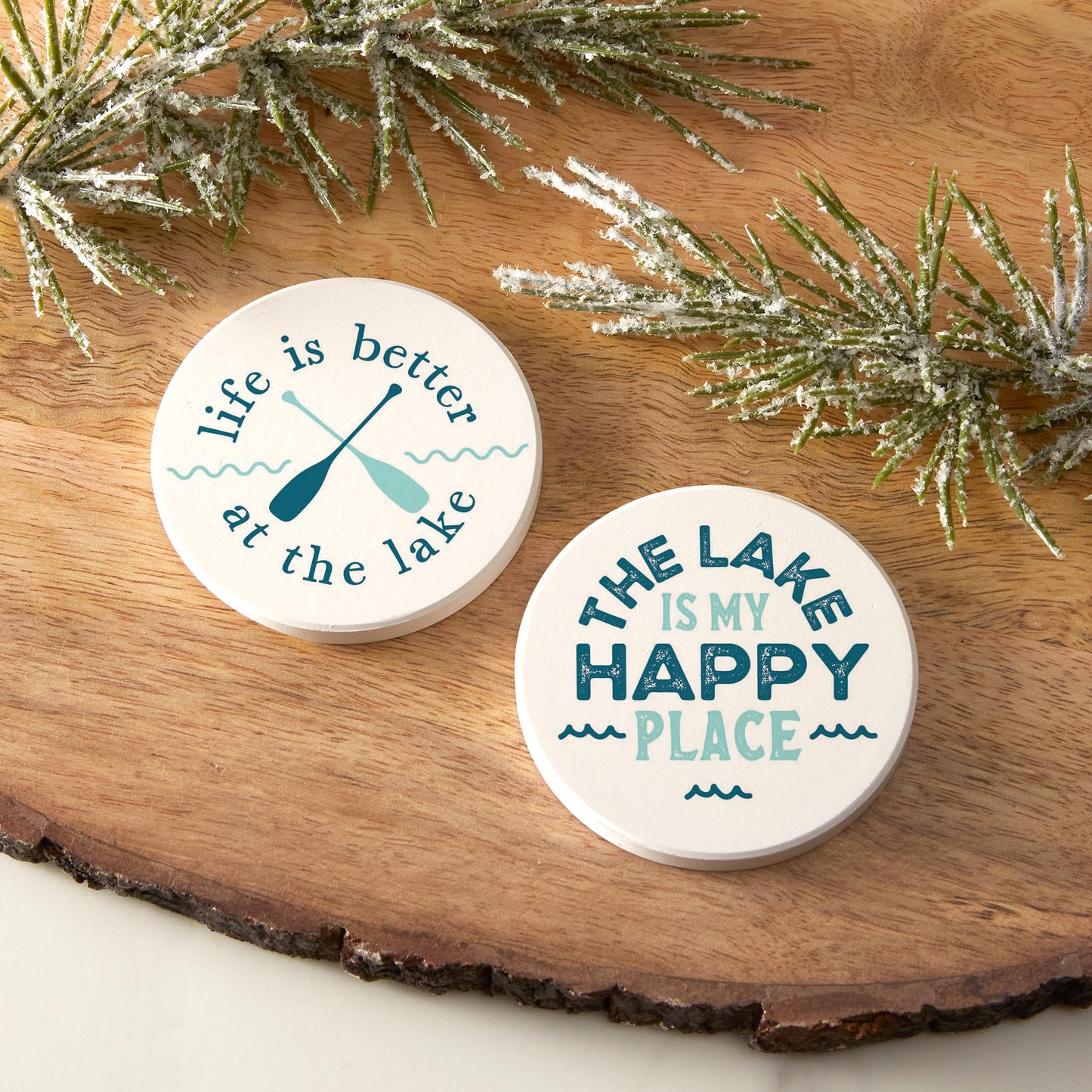 Car Coaster 2-Pack Kalia Lane-At The Lake & Happy Place -6
